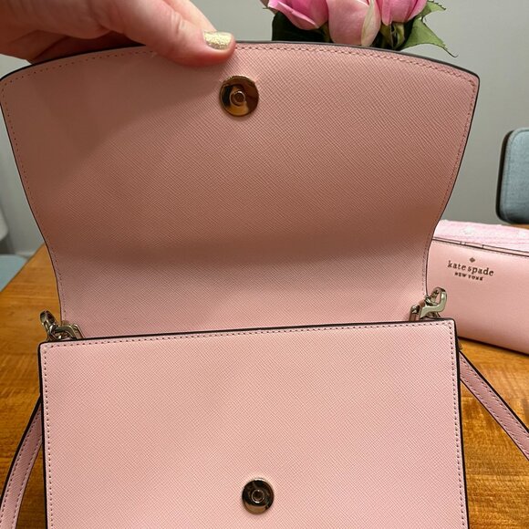 Kate Spade Pink Carson Crossbody Bag with chain - Picture 3 of 15